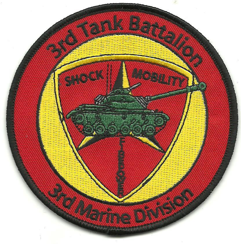 USMC 3rd Tank Battalion 3rd Marine Division Patch - Other