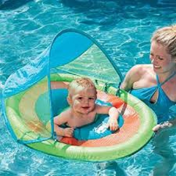 infant float with shade