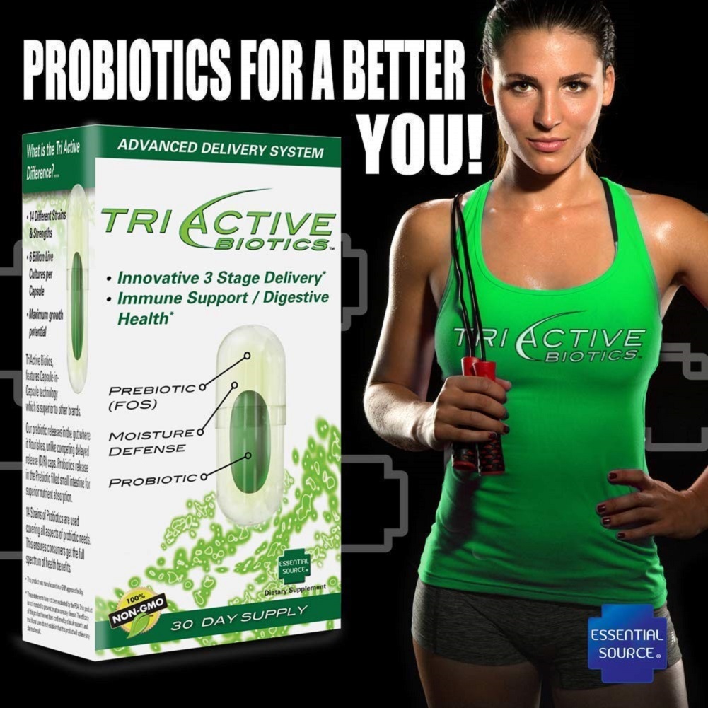 Triactive Biotics Supplement for Immune and Digestive Health 100% Non-GMO 90 Day