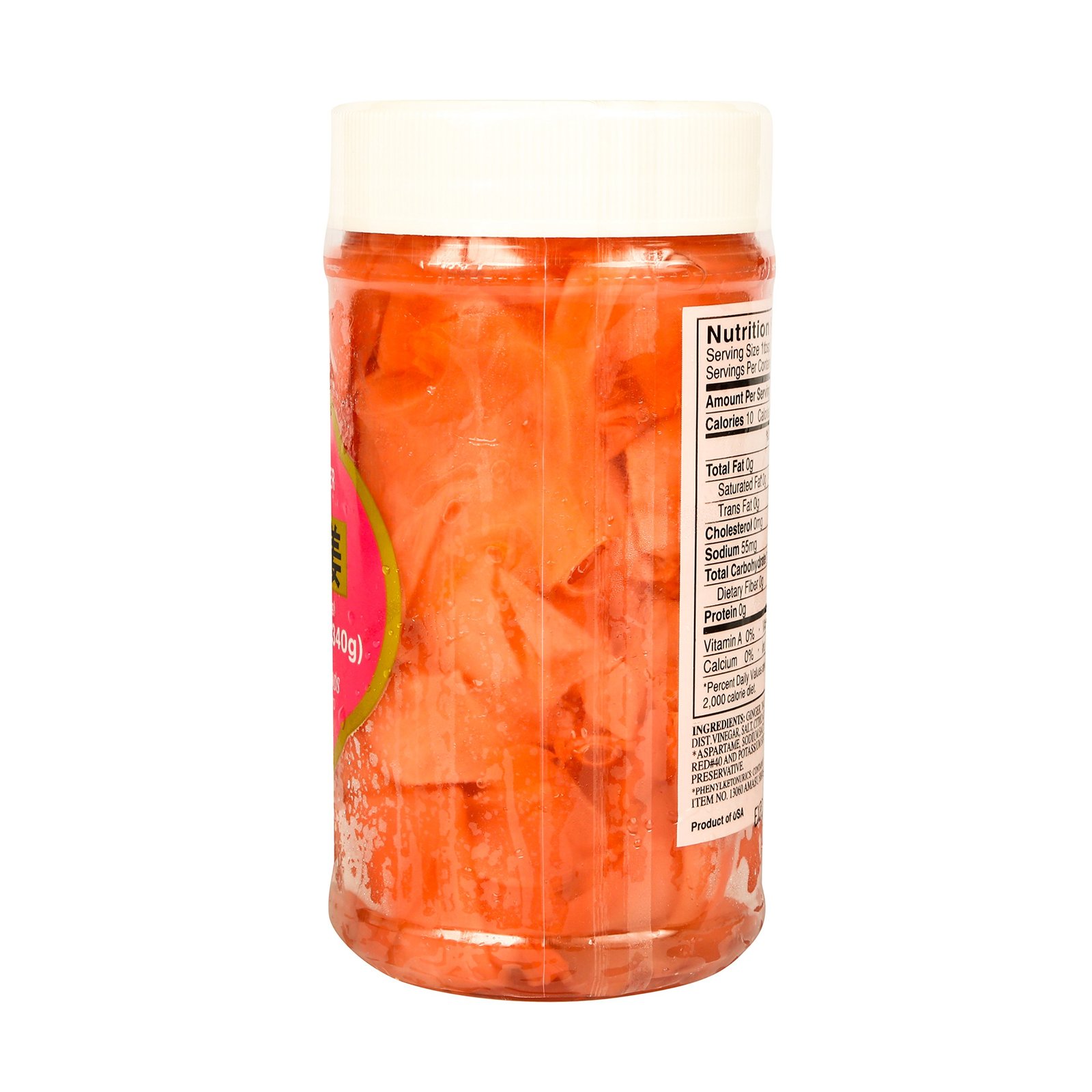 Amasu Shoga (Sweet Pickled Ginger) 12oz by Shirakiku. Ginger