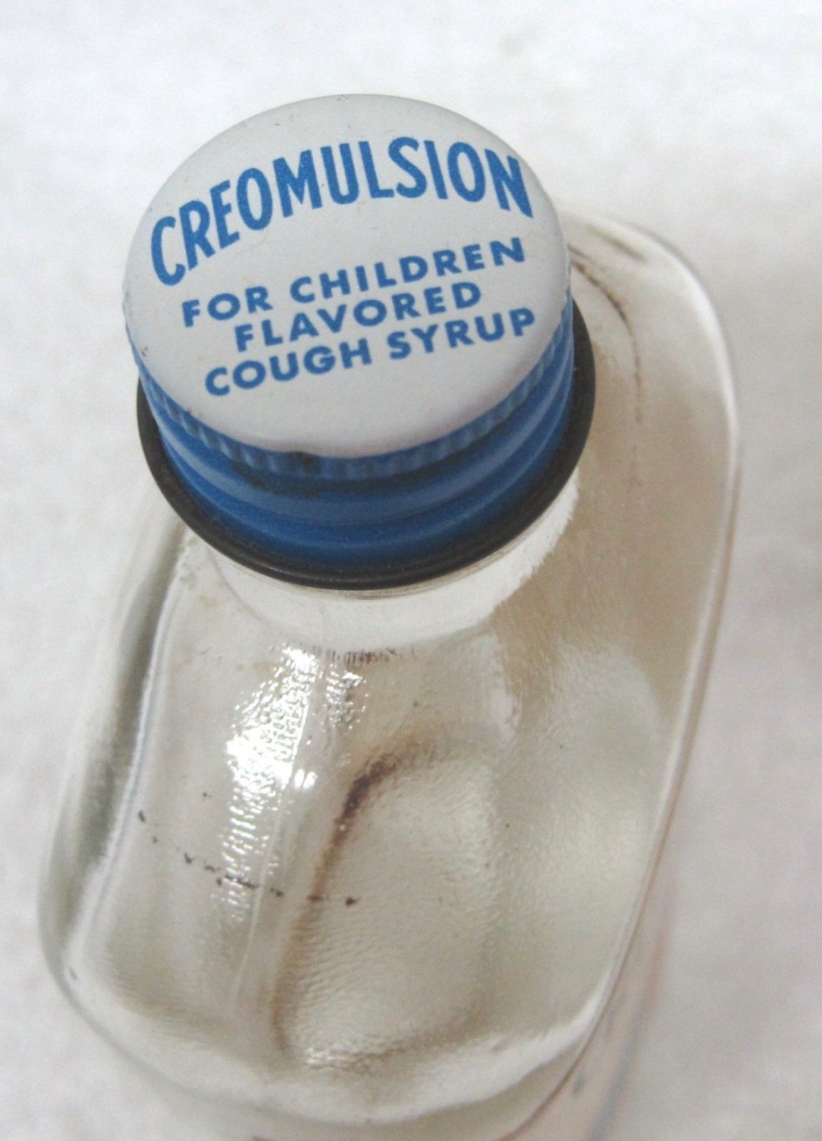 Creomulsion For Children Cough Syrup Bottle W Metal Original Cap Nice Shape T76 Medicine