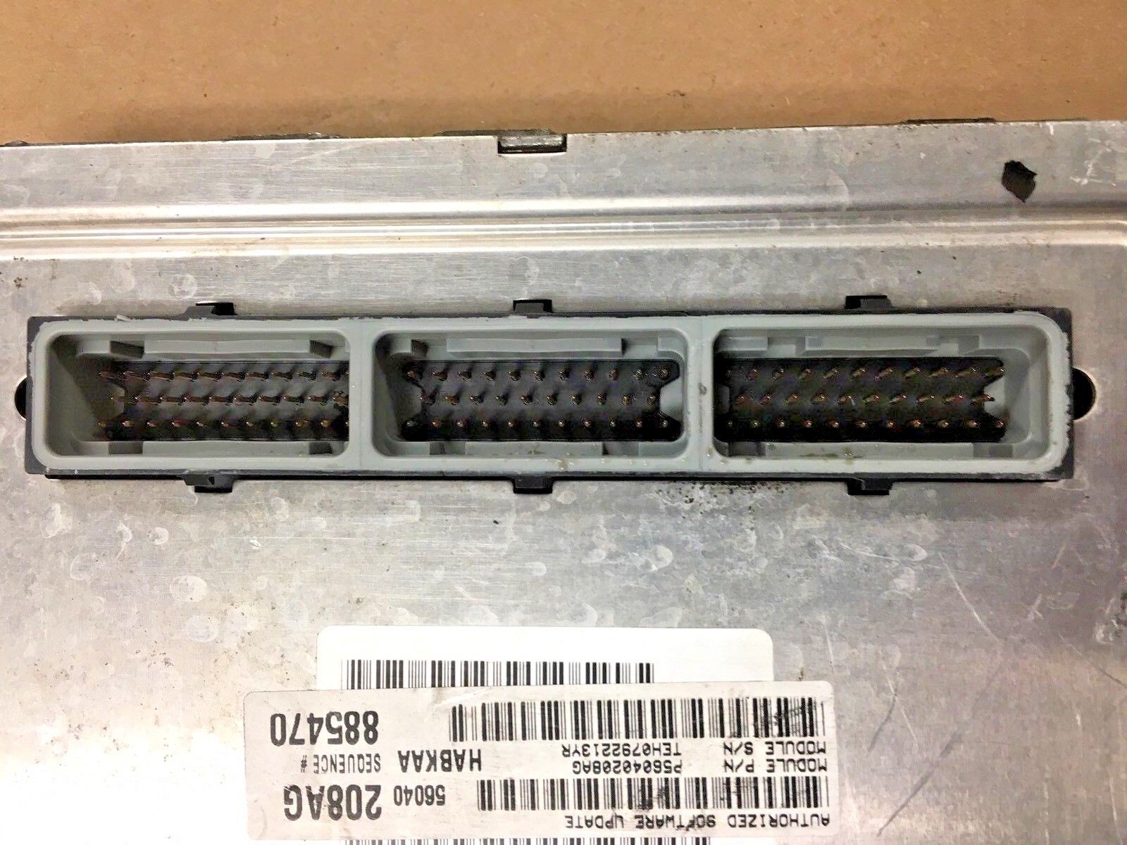 2002 Dodge Ram Truck 3.7 A/T Powertrain Control Module ECM PCM