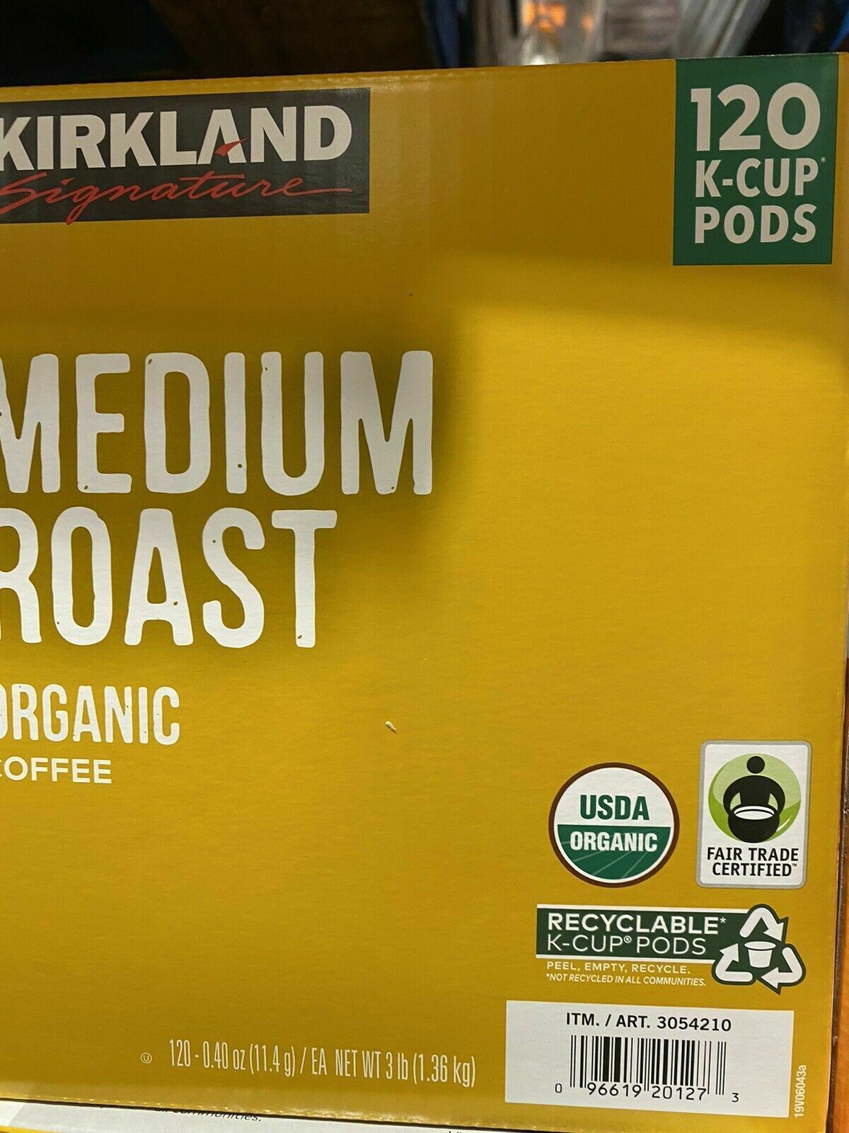 Kirkland Signature Organic Summit Medium Roast Coffee KCup 120 Pods 12/24 FRESH Coffee Pods