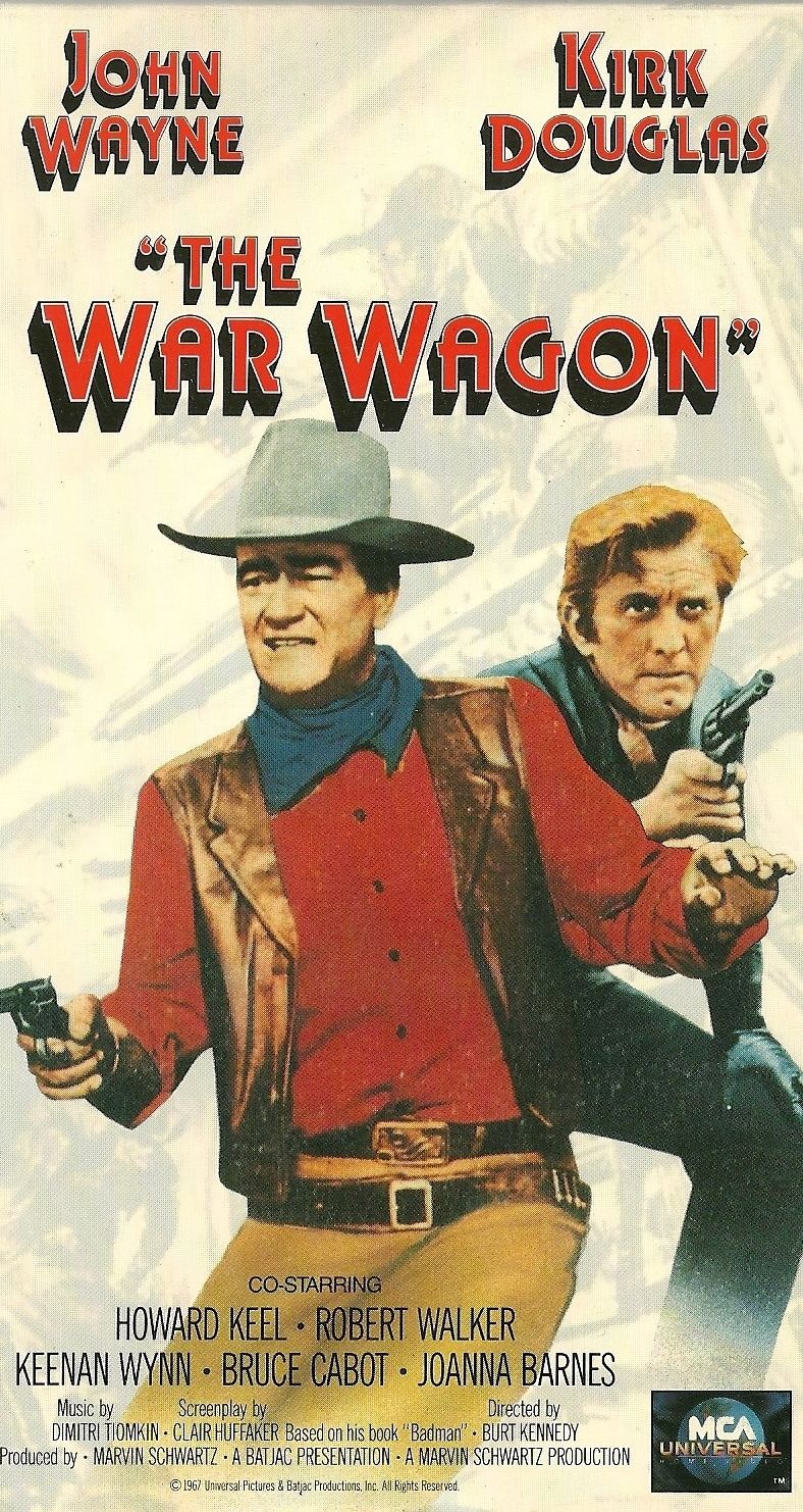 The War Wagon VHS John Wayne Kirk Douglas - VHS Tapes