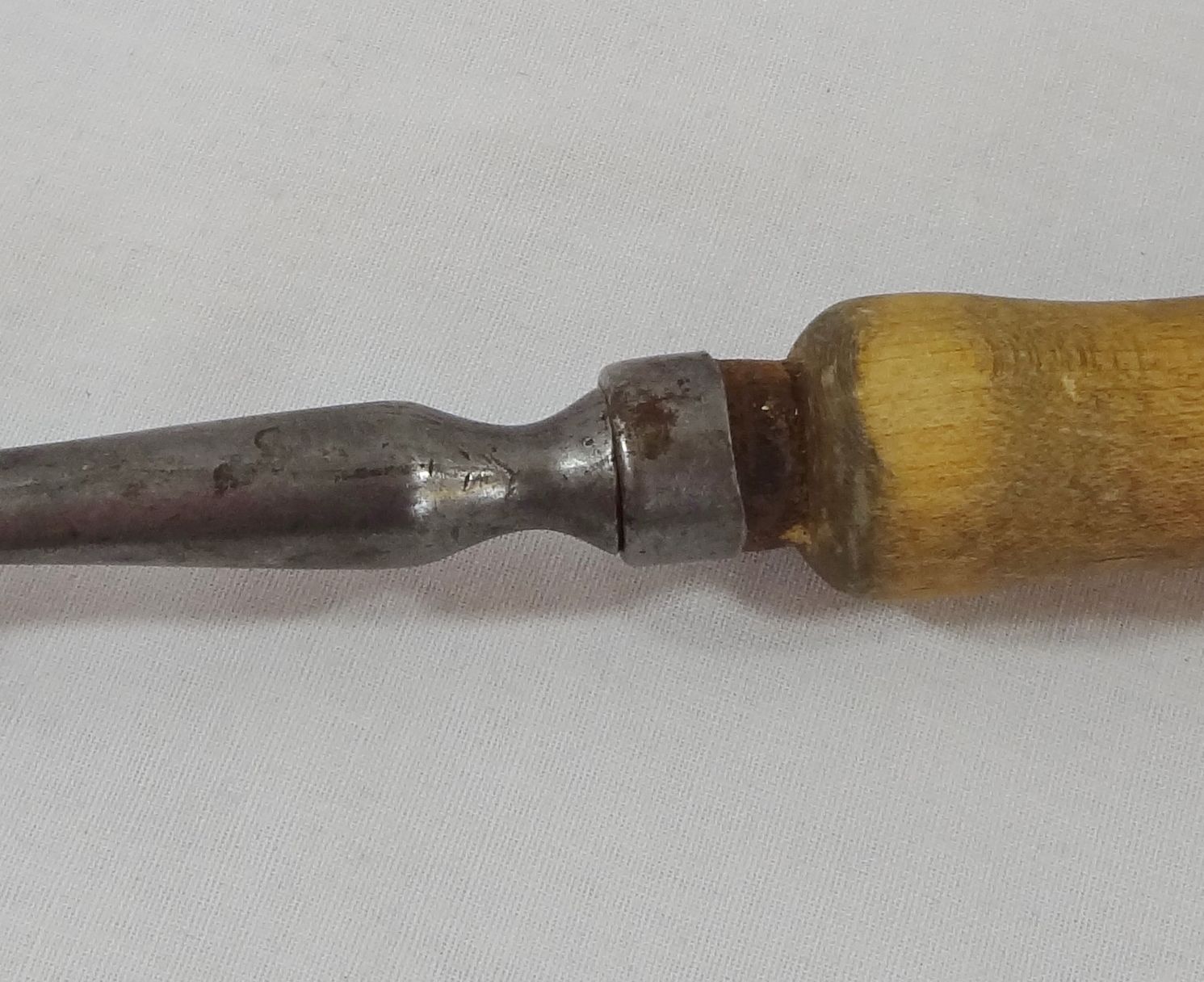 Carving Serving Fork 2 Tines Wooden Handle Vintage Spoons, Forks, Ladles