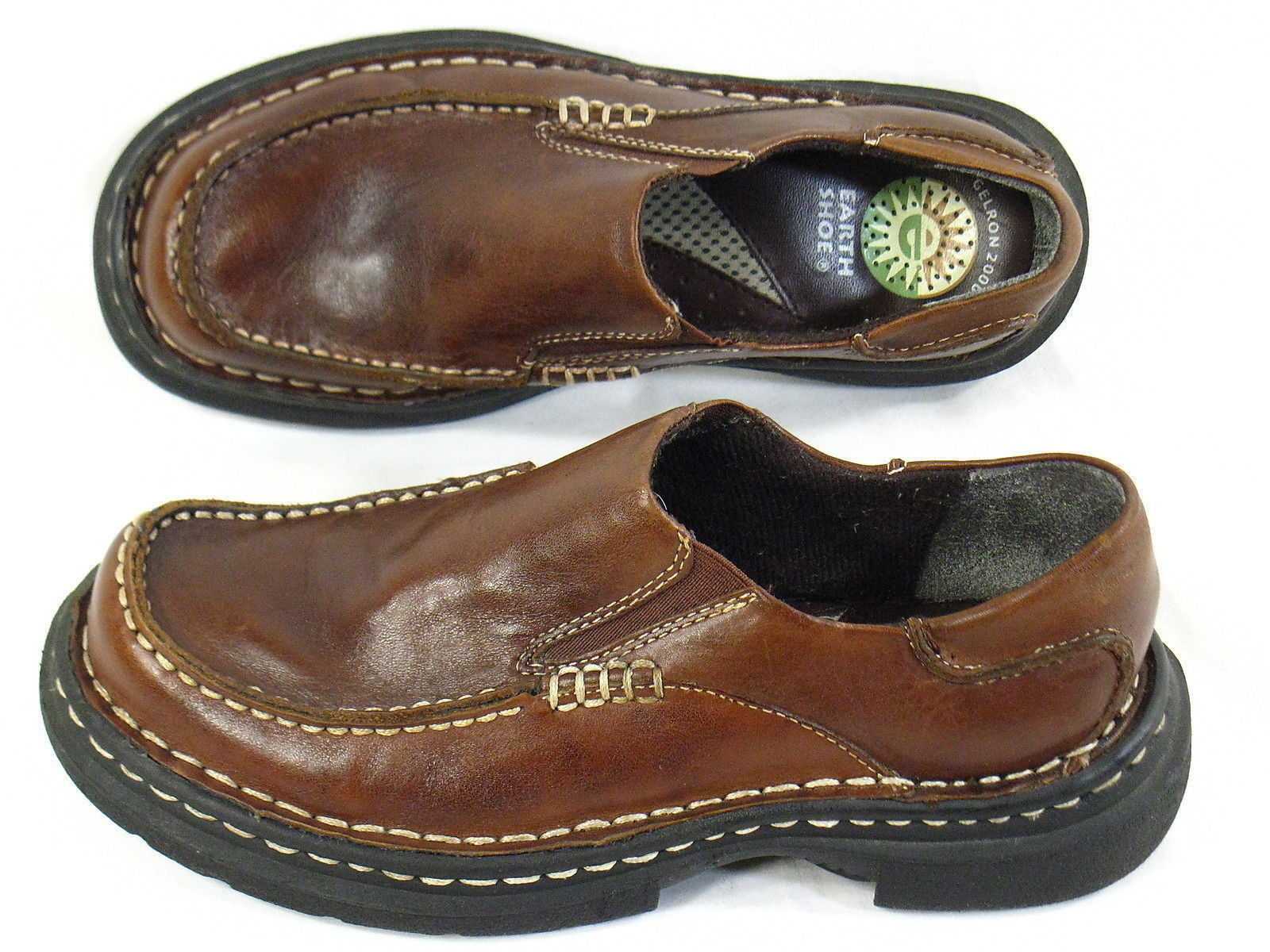 Earth Shoes Gelron Women's Loafers Leather Brown Size 6 and 6.5 