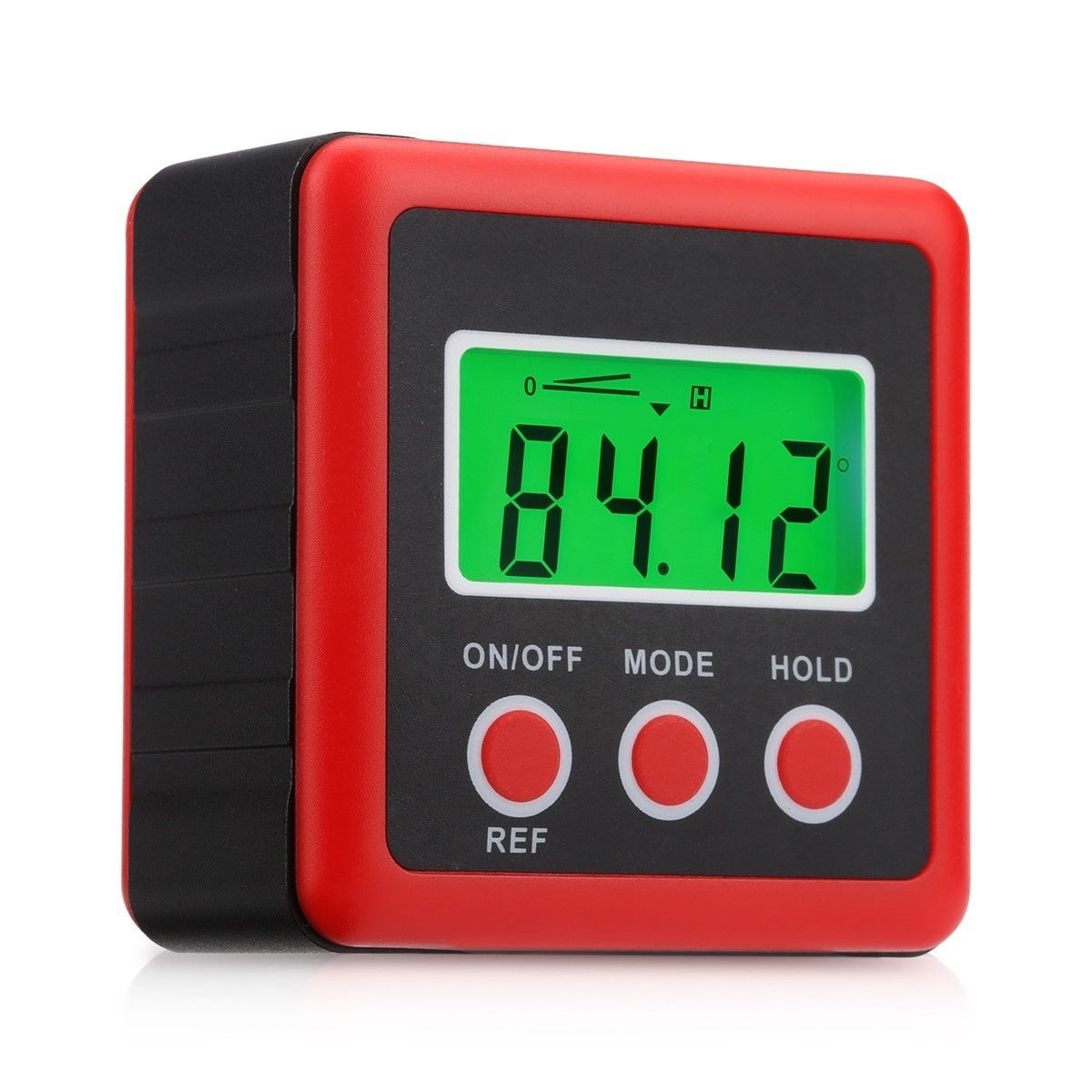Red Precision Digital Protractor Inclinometer Water Proof Level Box Digital Angl Protractors