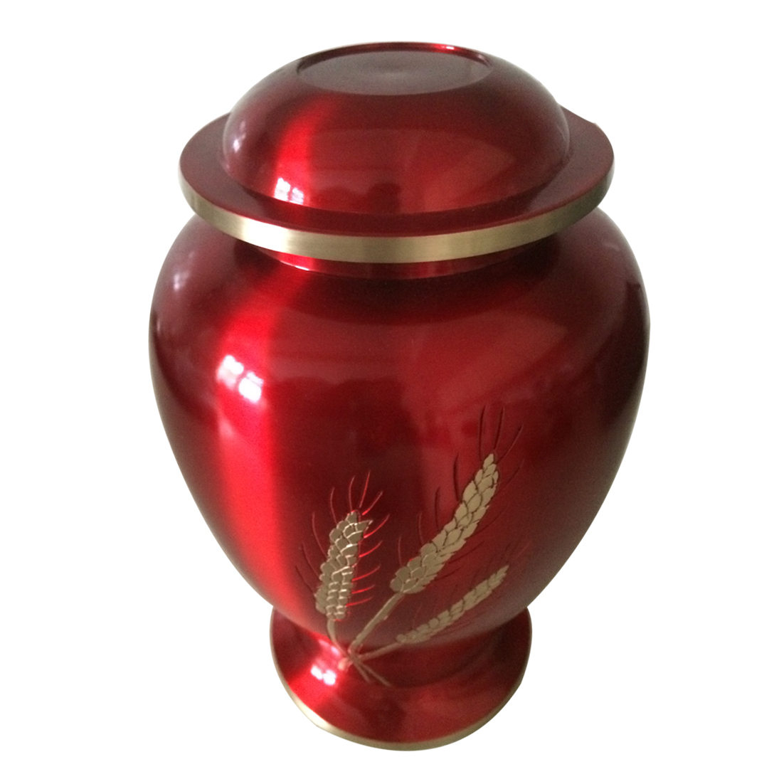 Big Size Red Color Adult Cremation Urns For Ashes Autumn Harvest Red