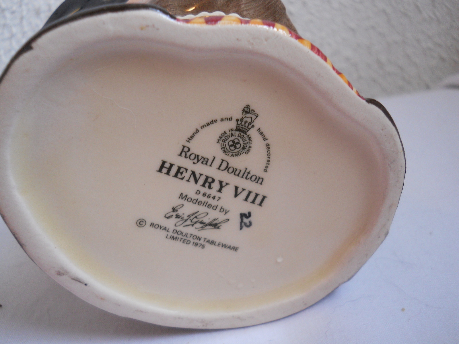 Royal Doulton Henry VIII Mug Jug 1975 D6647 Character, Toby Jugs