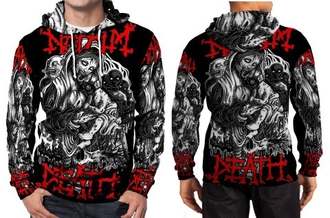New Rare Napalm Death Classic Metal Hoodie Fullprint Men - Sweatshirts ...