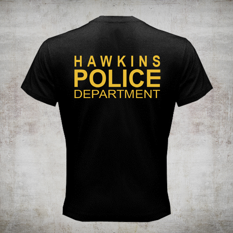 hawkins police department t shirt