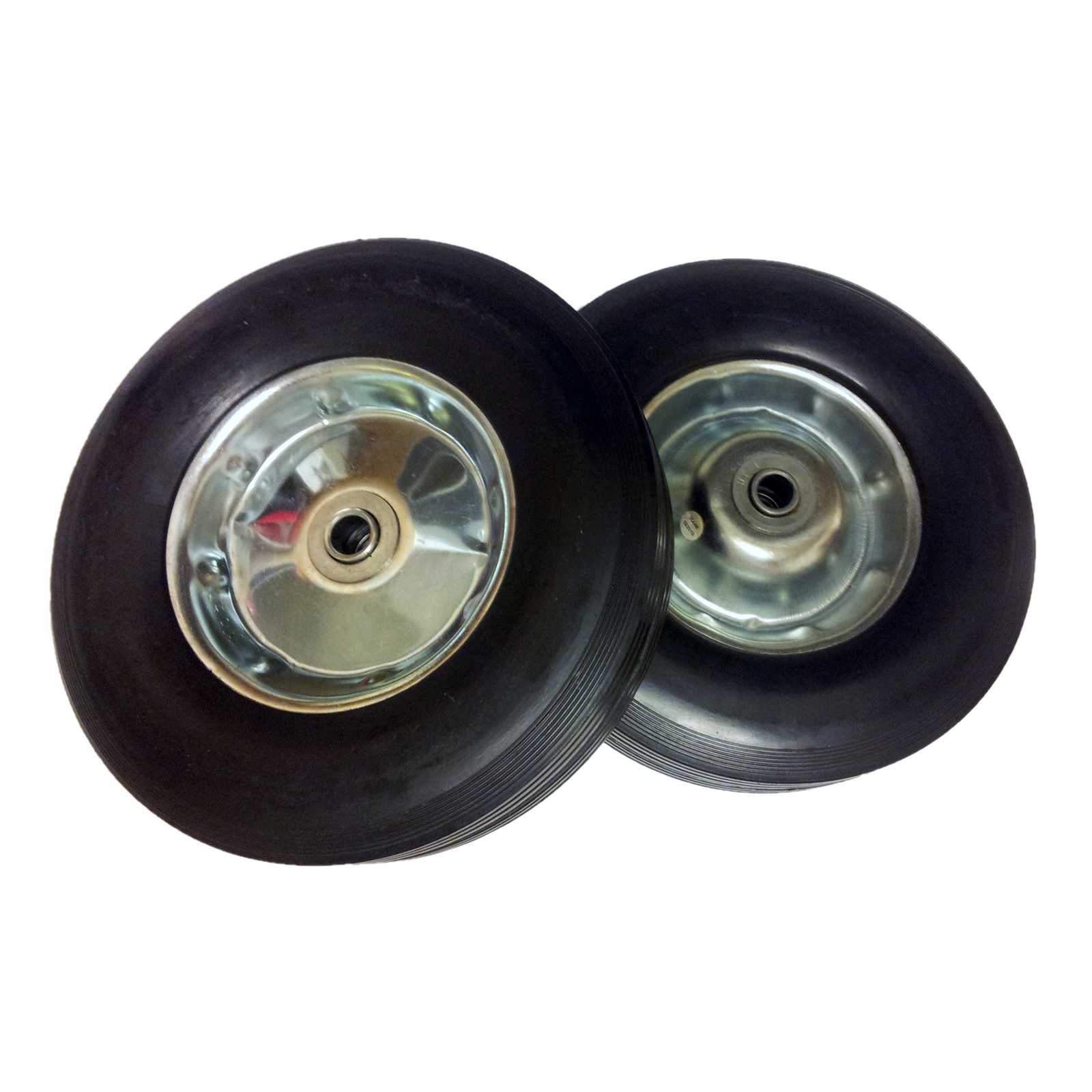 Qty 2 Never Flat 10" Solid Rubber Hand Truck Tires, Wheels, Dolly Tire