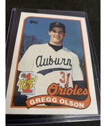 1989 Topps Gregg Olson RC Baltimore Orioles #161 - $1.30