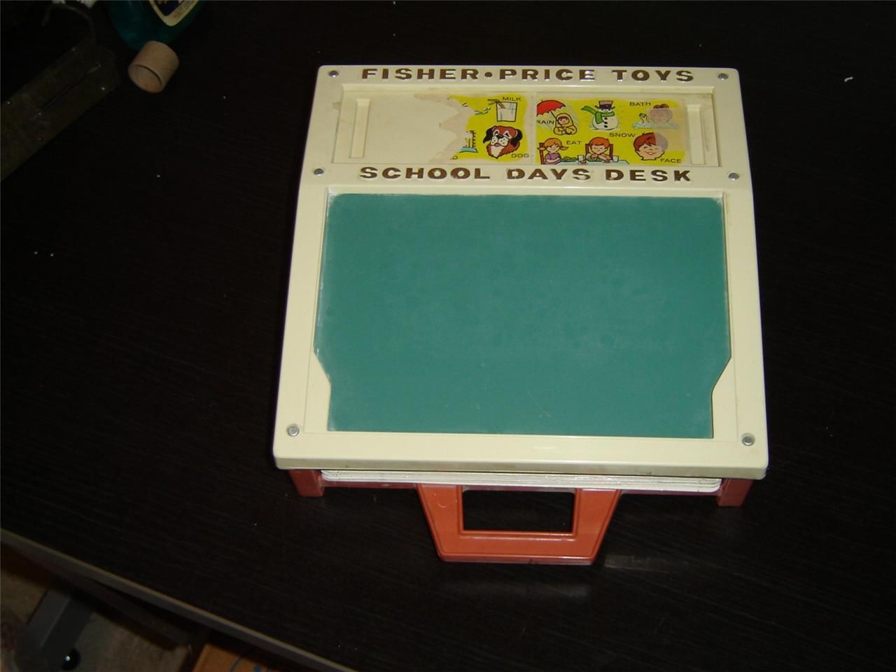 vintage fisher price school days desk
