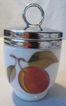 Vtg Royal Worcester China Evesham Egg Coddler Peach Blackberry - $15.00