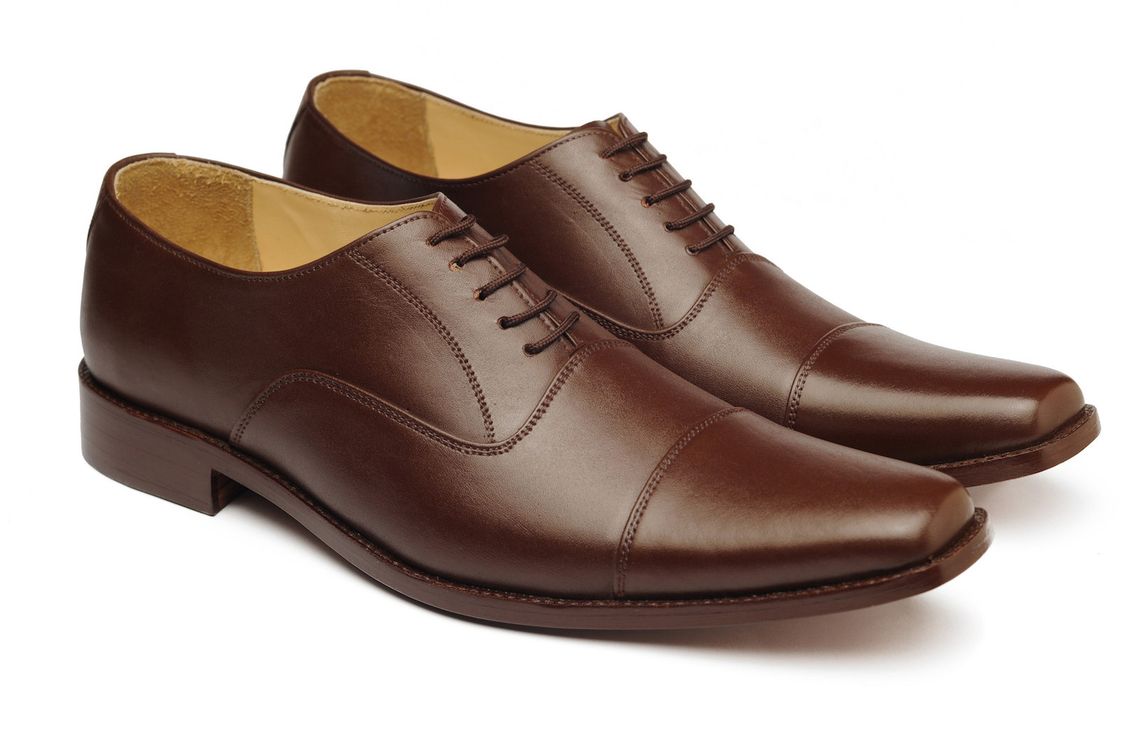 HANDMADE BROWN COLOR OXFORD SHOES, MEN'S BROWN DRESS SHOES, REAL ...