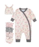Gerber Baby Girl Set - Coveralls, Hat and Mittens, Size: 0-3 Months - $21.99