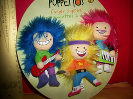 Toy Gift Manhattan Finger Puppet Set Puppettos Soft Cloth Musician Band Dolls - $14.24