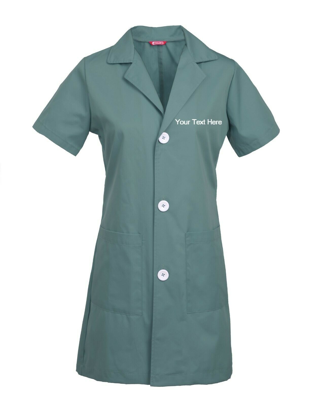 Custom Embroidered Women's Lab Coat Short Sleeves Lab Coats