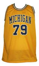 Aaliyah Custom Michigan College Basketball Jersey New Sewn Yellow Any Size image 1