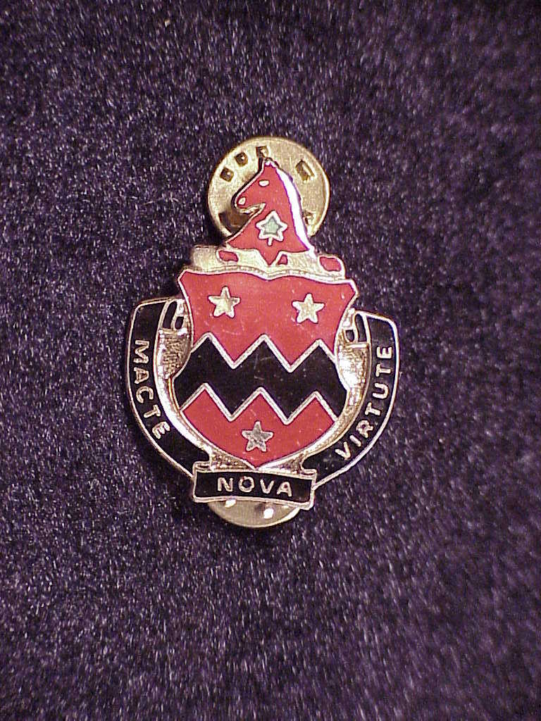 U.S. Army 3rd Battalion, 16th Field Artillery Pin, motto Macte Nova ...