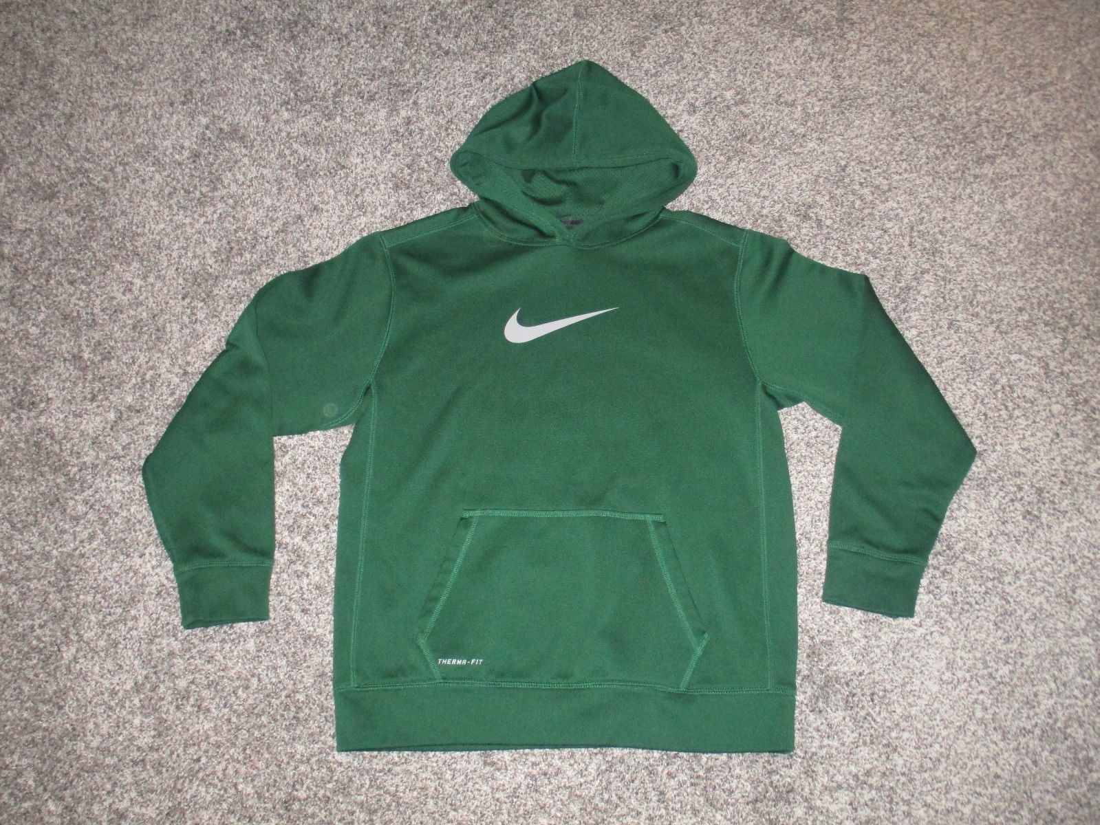 green nike therma hoodie