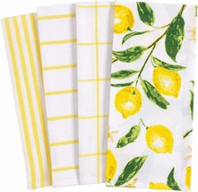 Home Pantry Lemons Kitchen Dish Towel Set Of 4 100-Percent Cotton 18 X 2... - $21.09