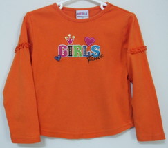 Toddler Girls Oke Dokie Orange Long Sleeve Top Size 4T - $4.95