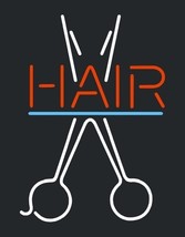 Brand New Hair Cut Scissors Beer Bar Neon Light Sign 16&quot;x14&quot; [High Quality] - $139.00