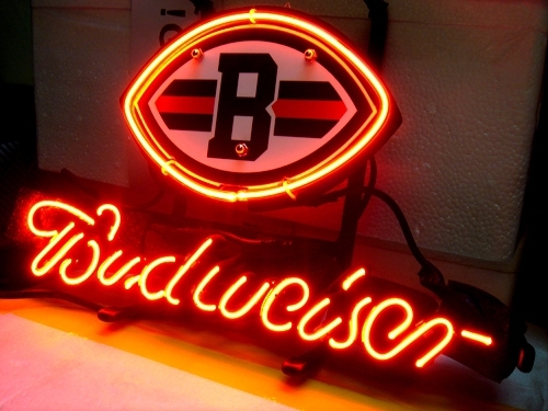 NFL Cleveland Browns Budweiser Neon Light Sign 13