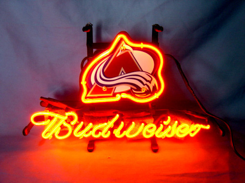 NHL Colorado Avalanche Budweiser Neon Light Sign 13