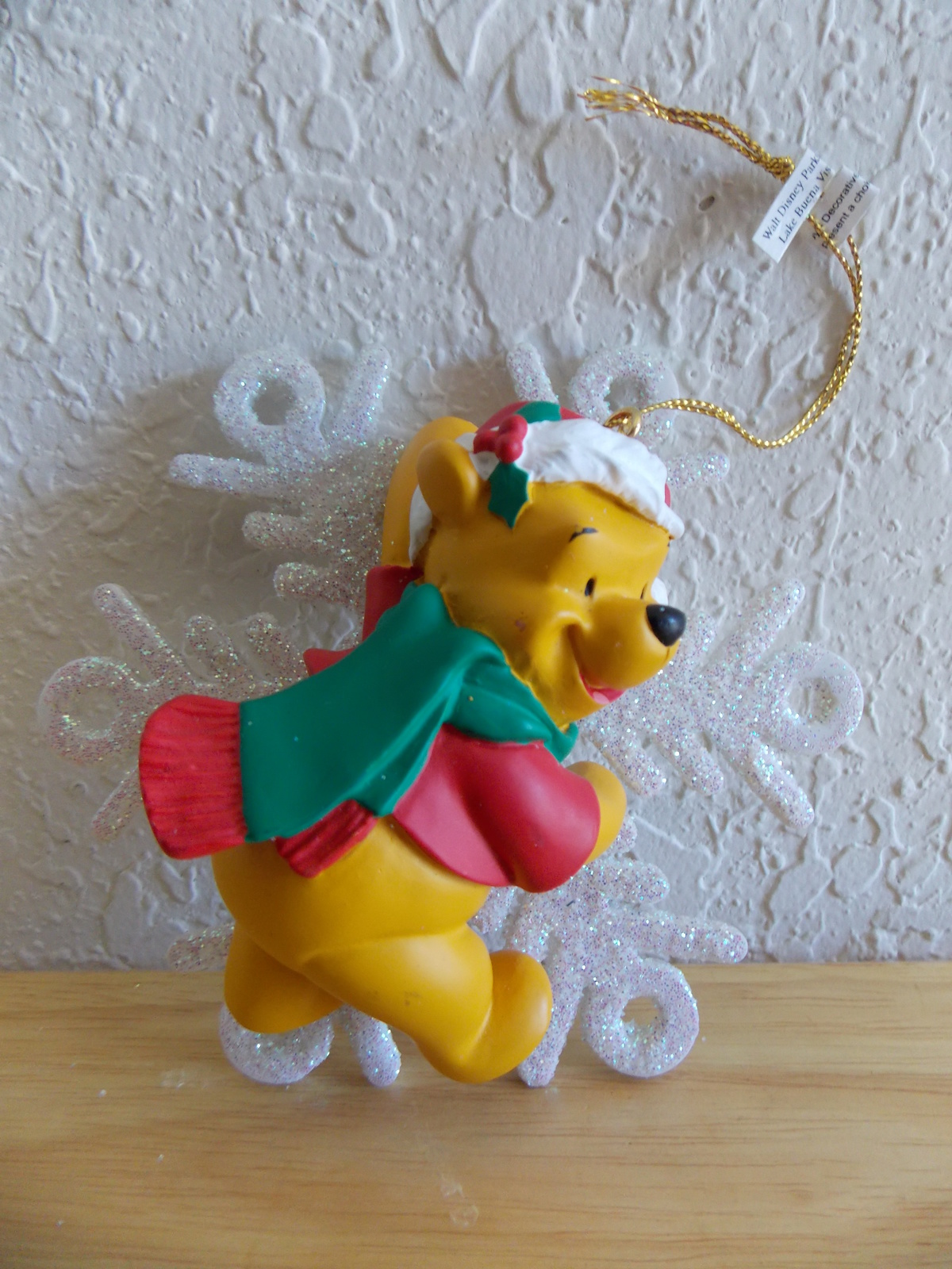 Disney Winnie the Pooh on Snowflake Christmas Ornament - Ornaments