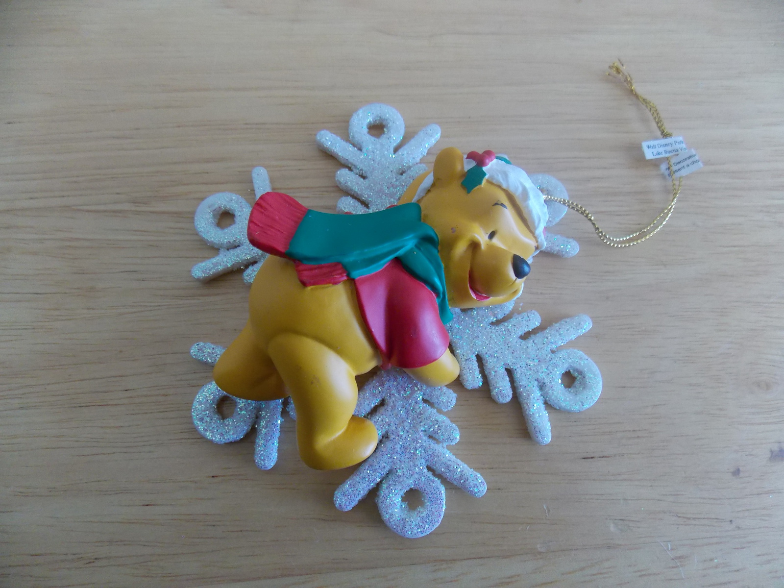 disney winnie the pooh on snowflake christmas ornament disney winnie the pooh on snowflake christmas ornament