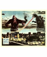 King Kong vs Godzilla 1962 Kong &amp; Godzilla battle above Tokyo 8x10 inch ... - $9.75