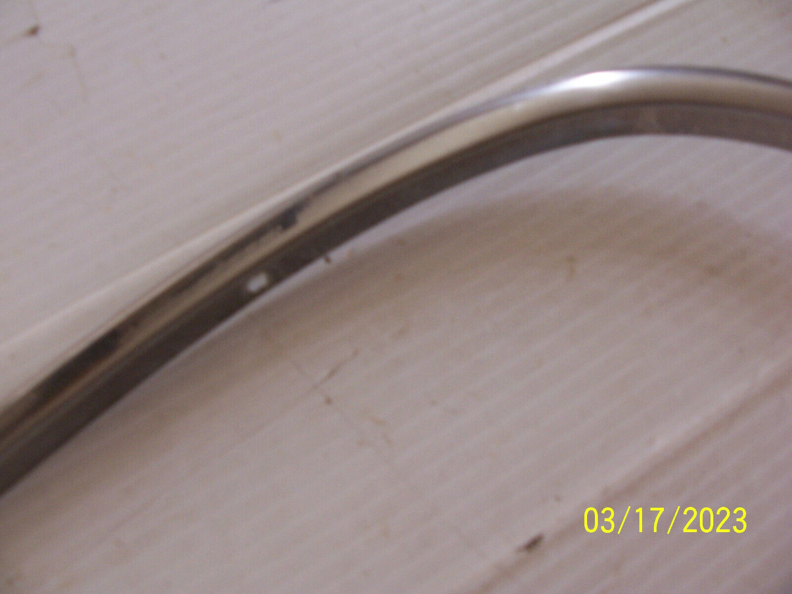 1977 CADILLAC COUPE DEVILLE Right Front Fender Wheel Trim Molding USED