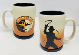 Disney Parks Indiana Jones Coffee Mug Silhouette & Airplane Trusted Since 1935 - $44.99