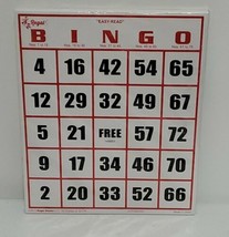 RARE NEW Regal Games Easy Read Jumbo Bingo Cards, 50 Pack-White - $18.80