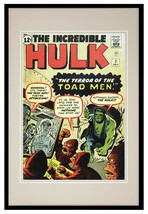 Incredible Hulk #2 Toad Men Marvel Framed 12x18 Official Repro Cover Display - $49.49