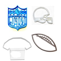 NFL Themed Favorite Football Player Set of 4 Cookie Cutters Made in USA ... - $10.99