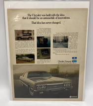 Vintage 1973 Chrysler Newport Print Ad - $7.87