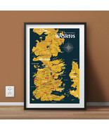 Map of the Seven Kingdoms of Westeros (Game of Throne/House of the Dragon) - $14.85+