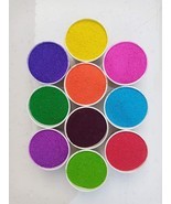 10 Different Rangoli Colors in one Buy - Rangoli Colors from India - $12.99