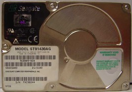 1.4GB 2.5" Seagate ST91430AG 12.5MM IDE 44PIN Drive Tested Good Our Drives Work