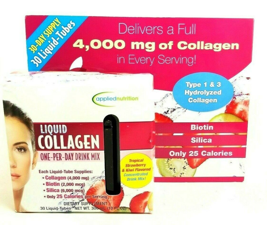 Applied Nutrition LIQUID COLLAGEN Drink Mix 30 Tubes 10 ml each