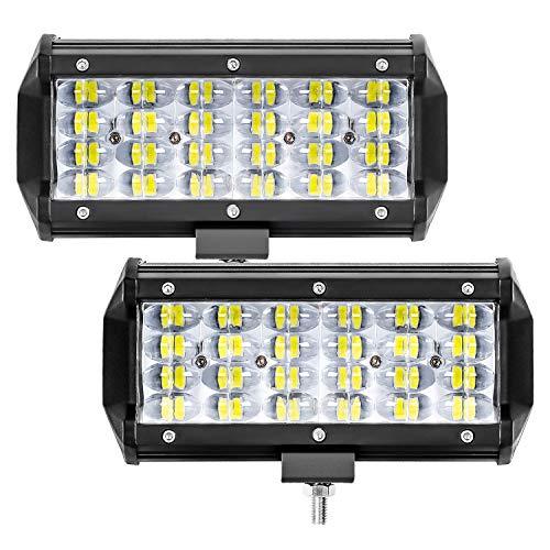 Zmoon 7 Inch Led Light Bar 432W 43200lm Driving Fog Off Road Lights