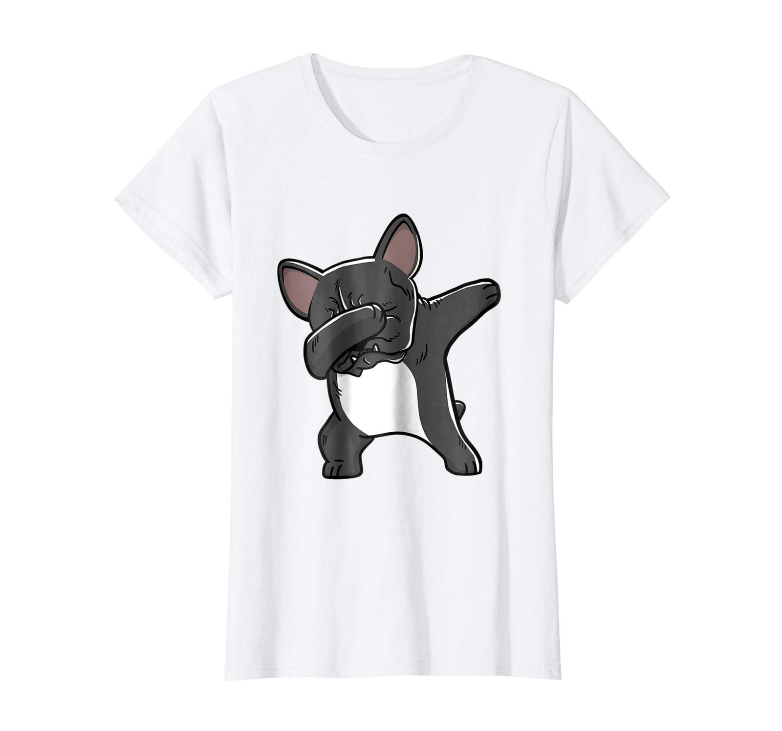 Dog Fashion - Funny Dabbing French Bull Dog Birthday Party Gift Shirt Wowen