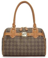 Marc Fisher Check Mate Large Satchel - $32.66
