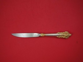 Grande Baroque Gold Accents by Wallace Sterling Silver Steak Knife Original 9" - $109.00
