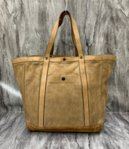Double RL Tan Moto Tote Ralph Lauren RRL Unisex Washed Leather Tote Casu... - $934.07