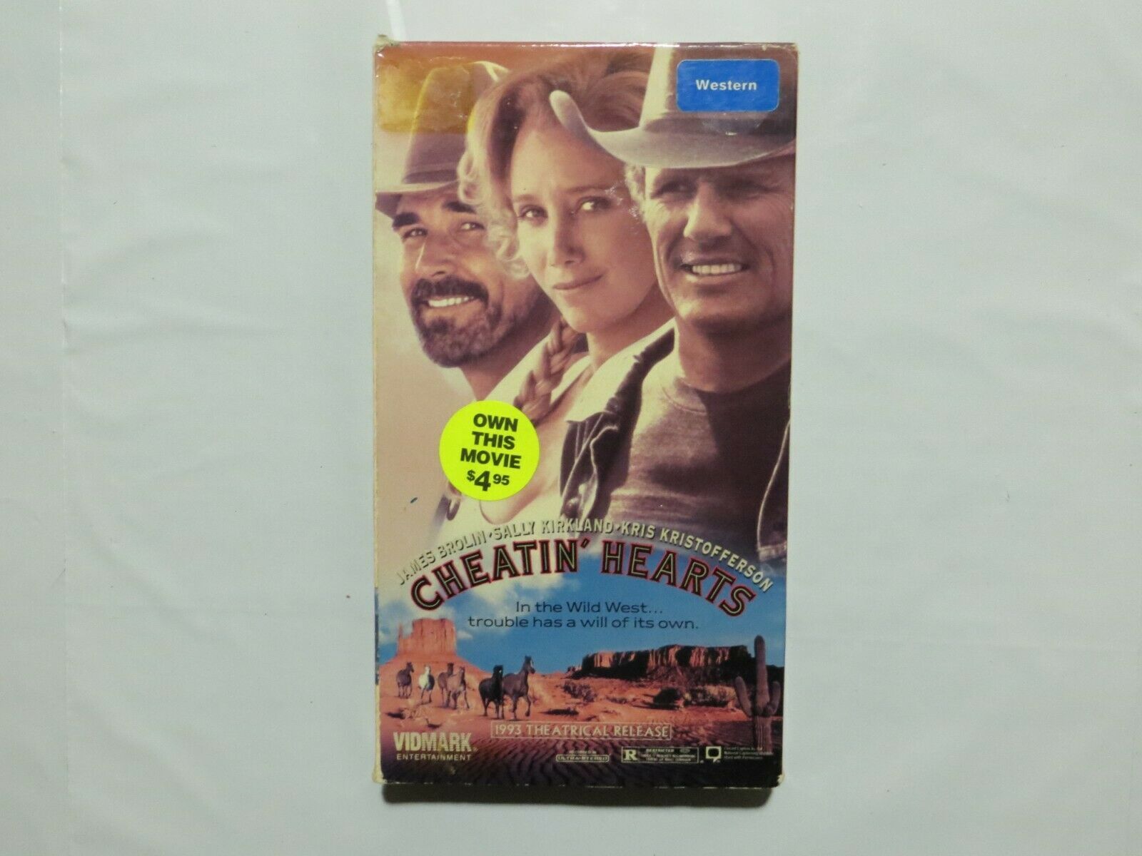 Cheatin' Hearts James Brolin Sally Kirkland VHS Kristofferson VERY RARE ...